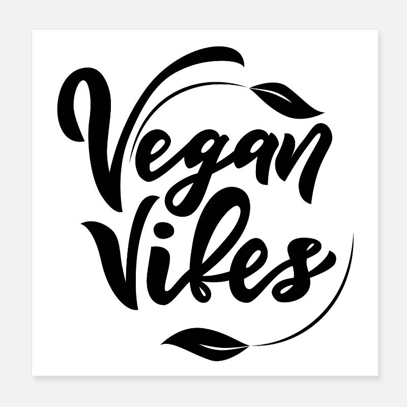 Vibrations végétaliennes Poster 20 x 20 cm