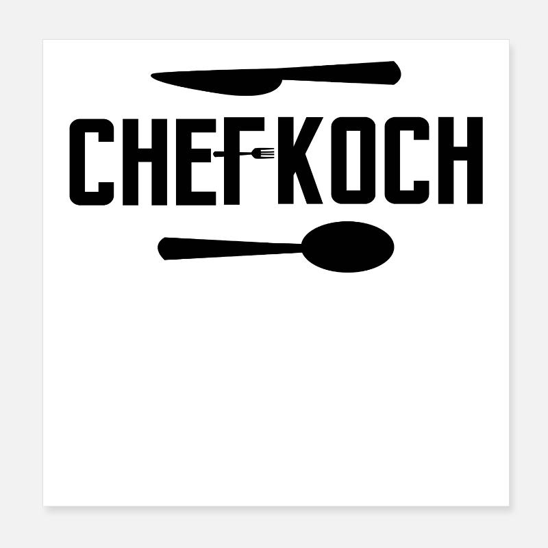 Chef Disant Emploi Gagner De L’argent Carrière Poster 20 x 20 cm