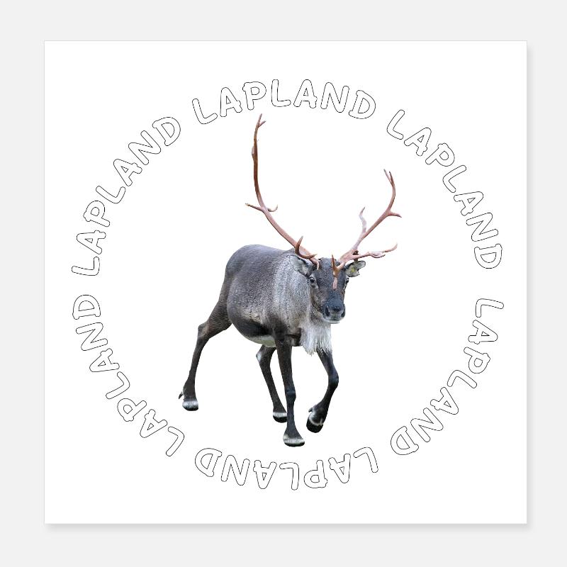LAPPLAND Poster 20x20 cm