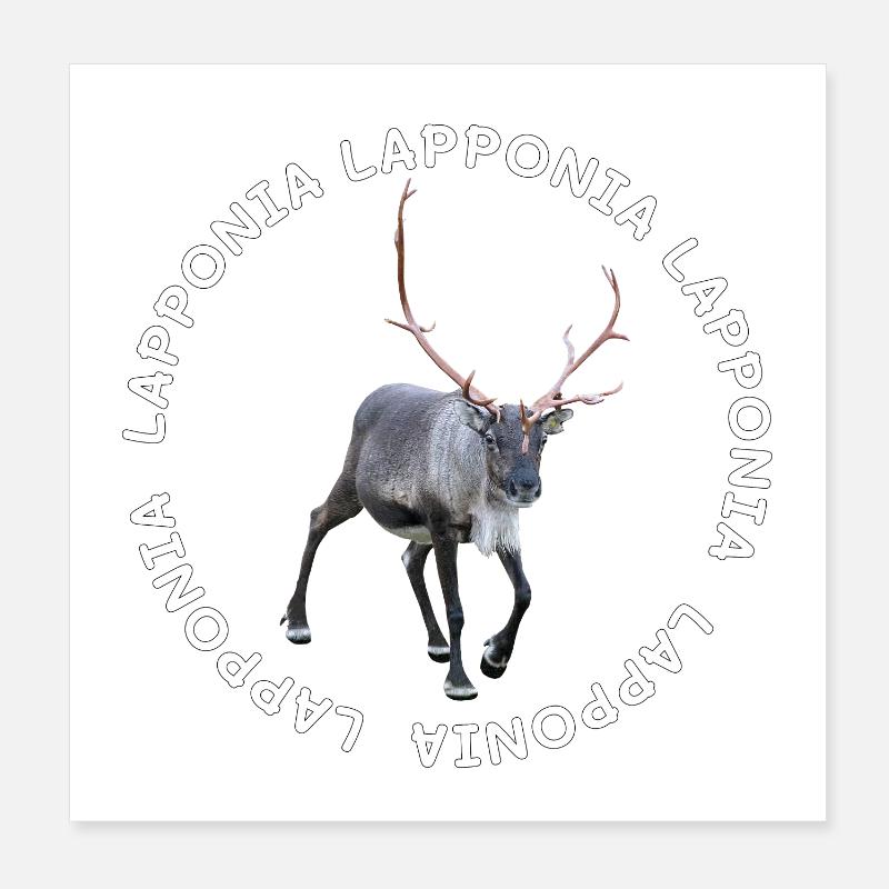 LAPONIE Poster 20 x 20 cm