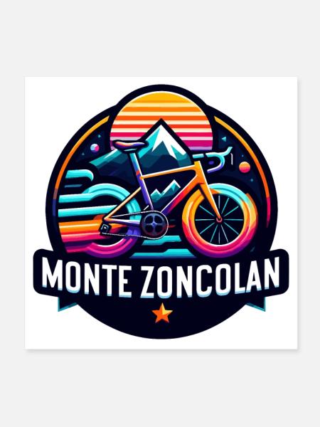 Monte Zoncolan - For lovers of altitude - Poster 8" x 8" (20x20 cm) - white - Front