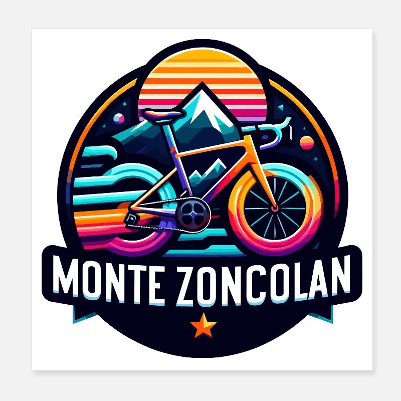 Monte Zoncolan - Pour les amoureux de l’altitude Poster 20 x 20 cm