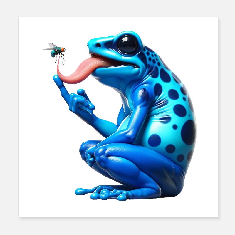Poison dart frog Poster 8" x 8" (20x20 cm)