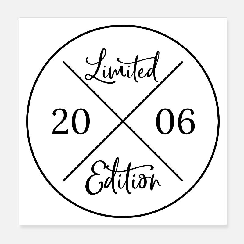 Édition limitée 2006 - 20e anniversaire Poster 20 x 20 cm