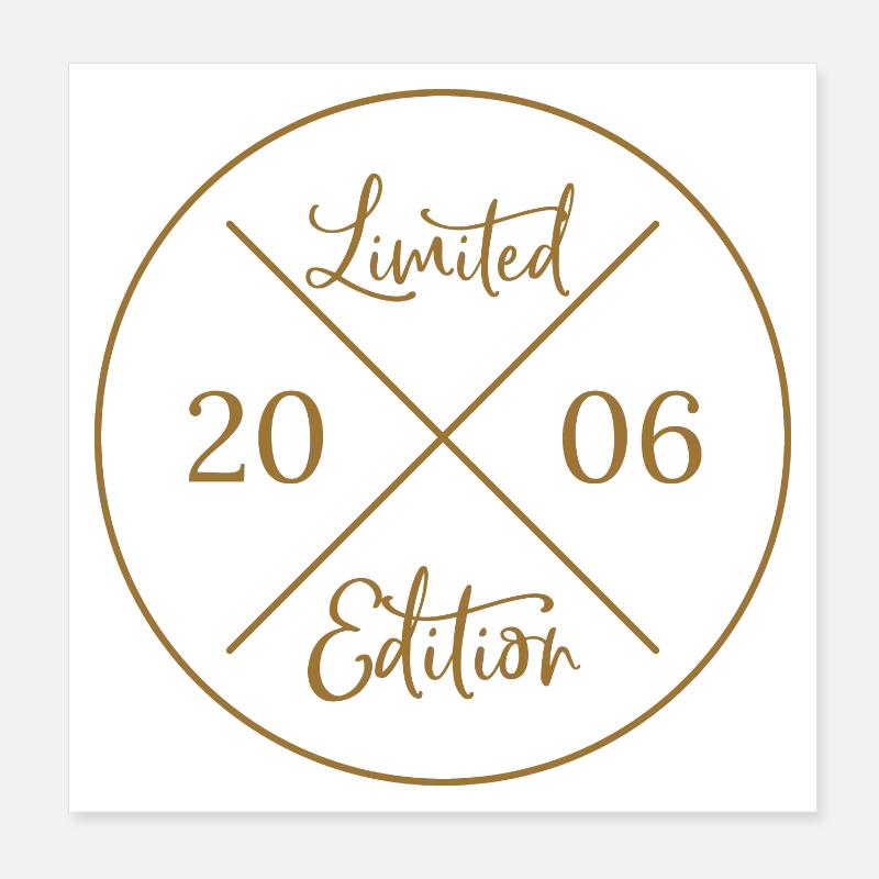 Édition limitée 2006 - 20e anniversaire Poster 20 x 20 cm