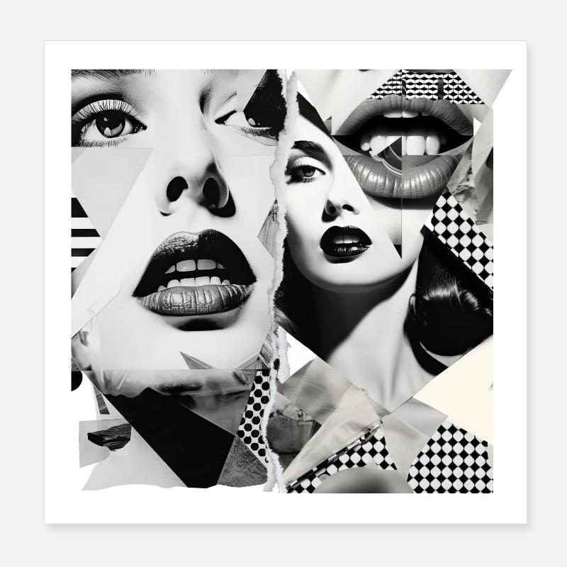 Bildfragmente Design Poster 20x20 cm