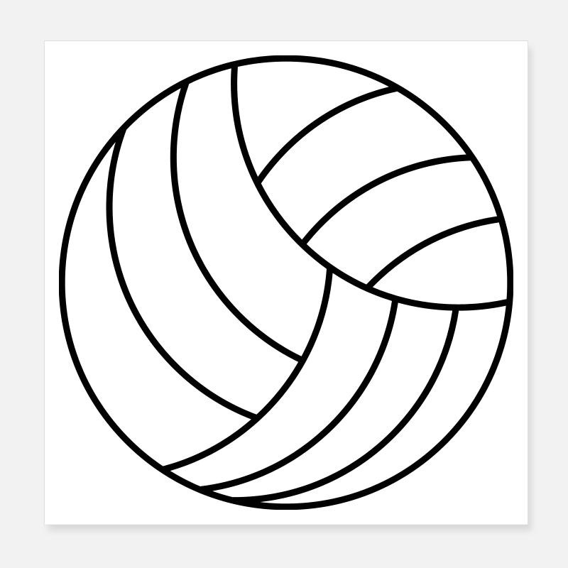 Volleyball Poster 20x20 cm