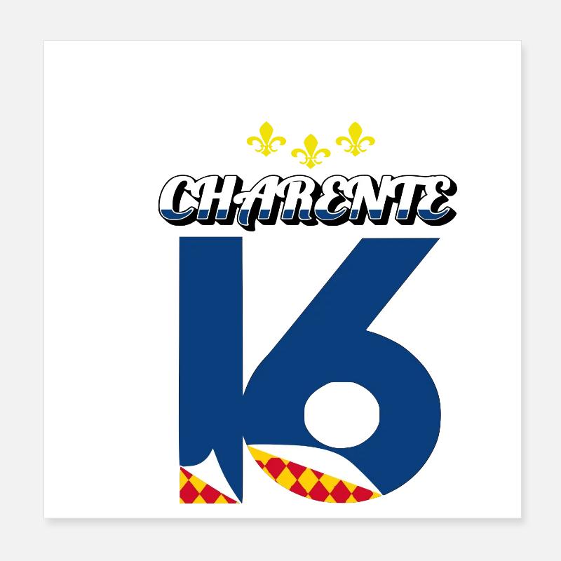 Charente Poster 20 x 20 cm