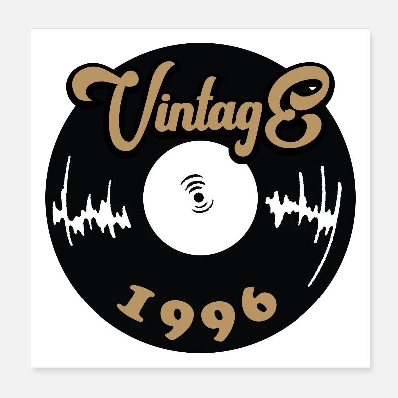 Millésime 1996 Poster 20 x 20 cm