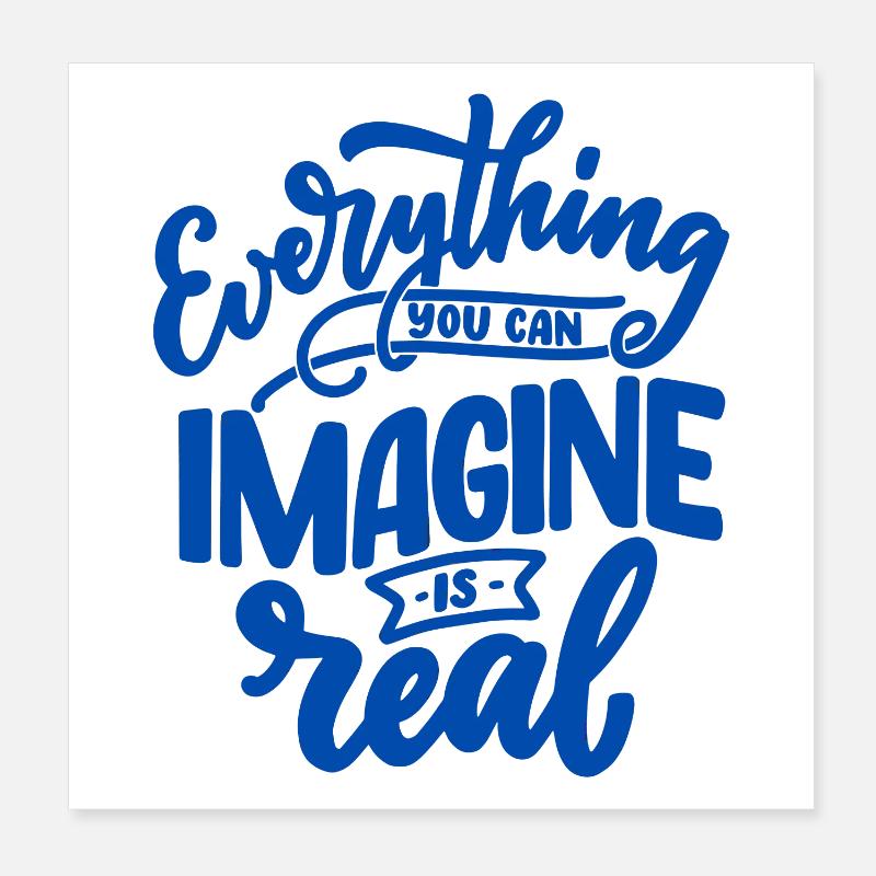 Alles ist echt Poster 20x20 cm