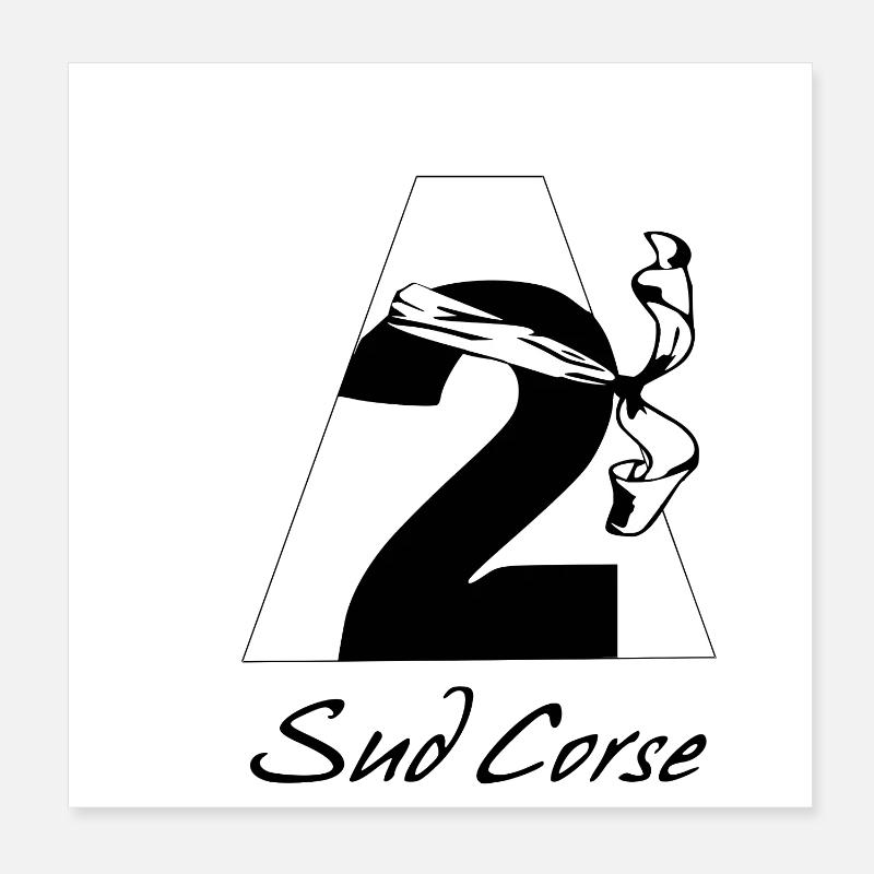 Sud Corse Poster 20 x 20 cm