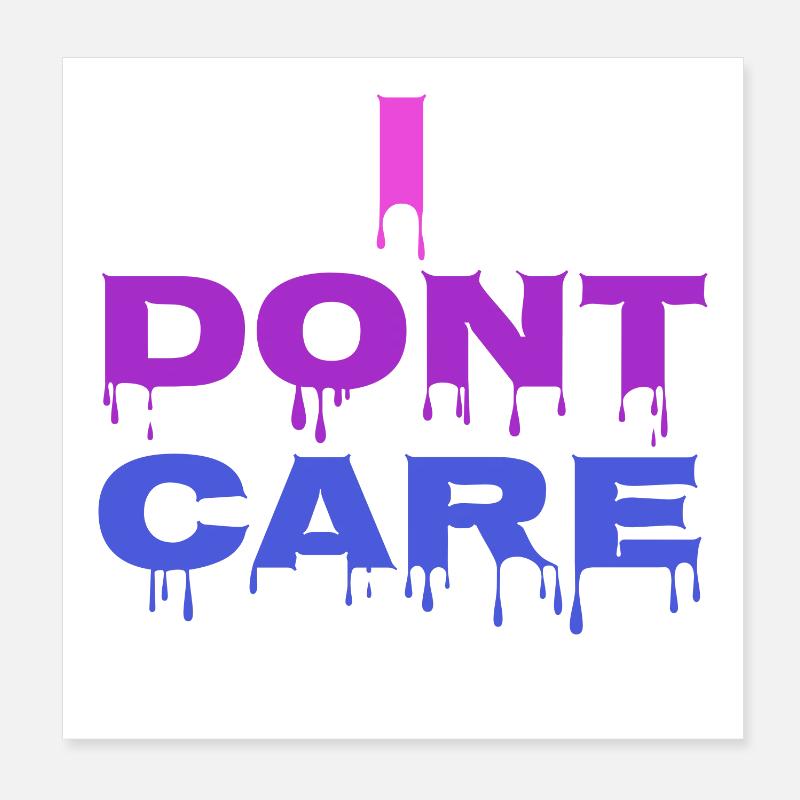 Haltung Ist Mir Wurscht Statement Egal Poster 20x20 cm
