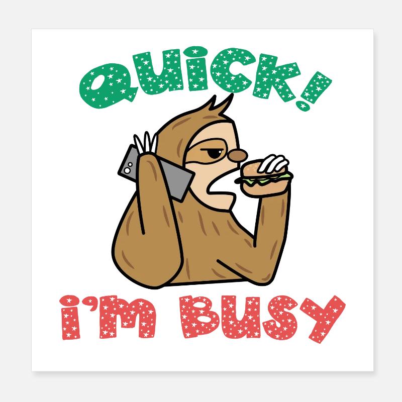 Je ne me soucie pas de l’attitude de déclaration d’indifférence Poster 20 x 20 cm