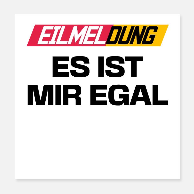 Je me fiche de l’affirmation indifférente Poster 20 x 20 cm