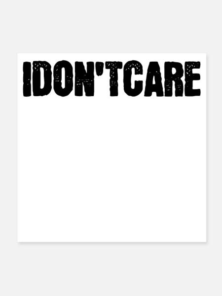 Ist Mir Wurscht Statement Egal - Poster 20x20 cm - Weiß - Vorne