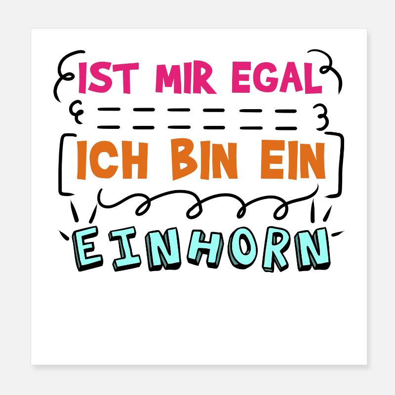 Je ne me soucie pas de la déclaration indifférente Poster 20 x 20 cm