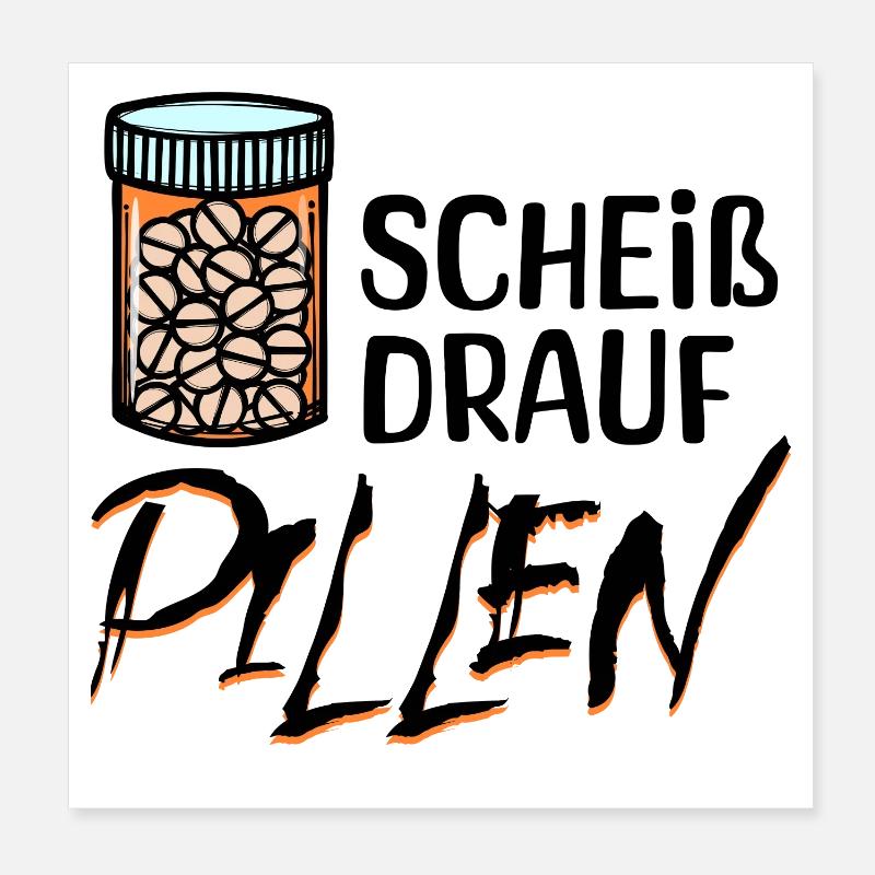 Je ne me soucie pas de la déclaration Poster 20 x 20 cm