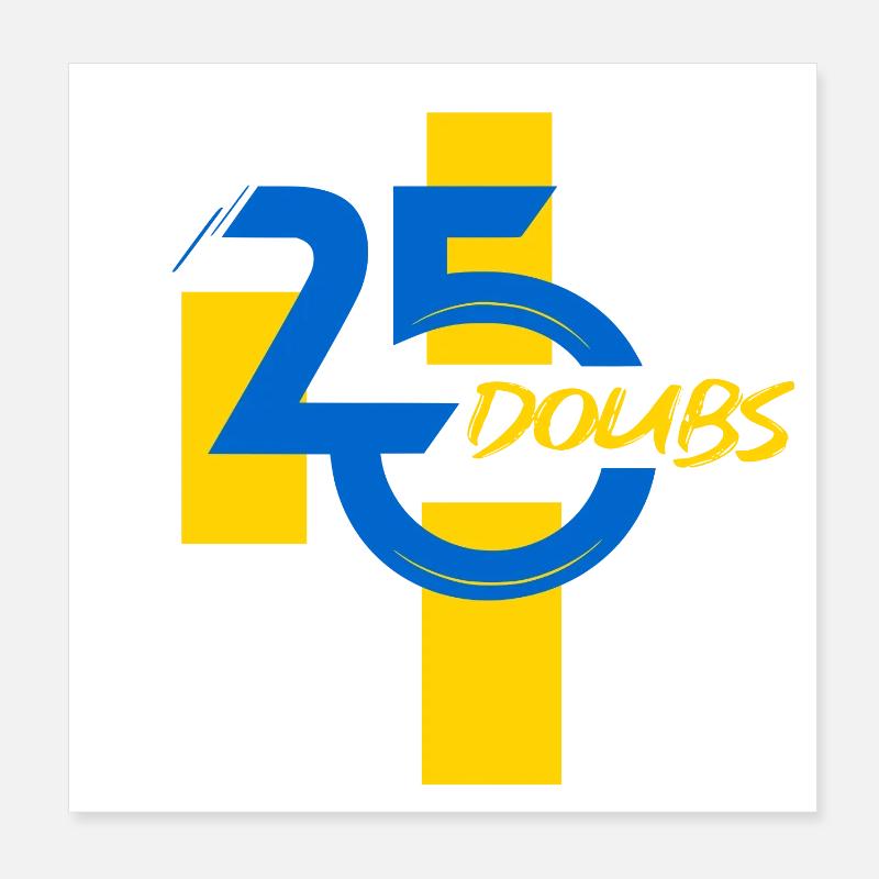Doubs Poster 20 x 20 cm