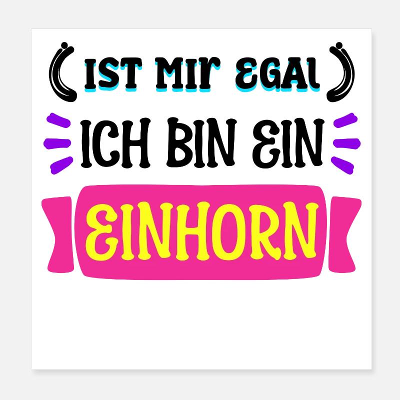 Je ne me soucie pas de la déclaration indifférente Poster 20 x 20 cm