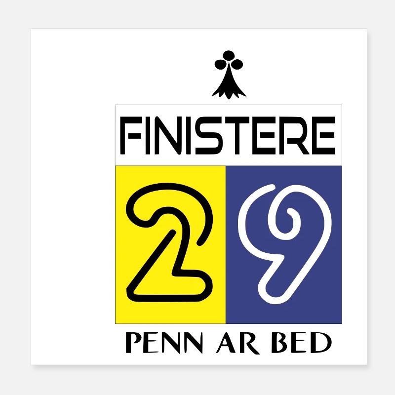 Finistère Poster 20 x 20 cm