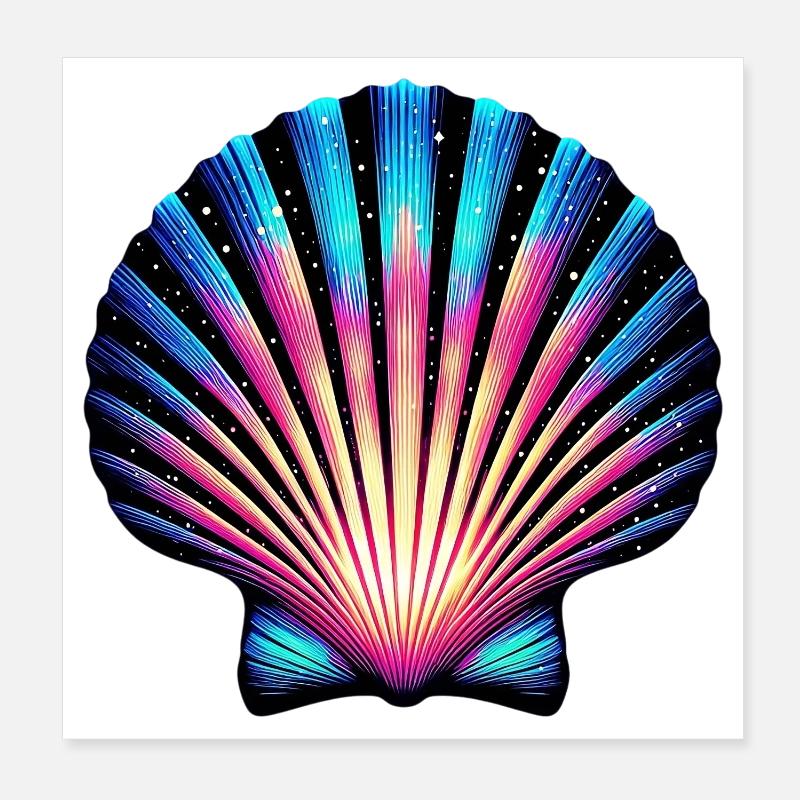 Coquille Saint-Jacques Poster 20 x 20 cm