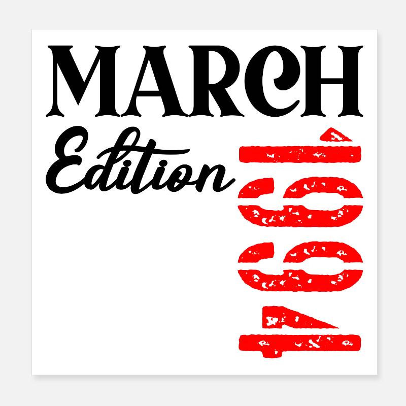 Geburtstag März 1994 – 33. Jubiläum Poster 20x20 cm