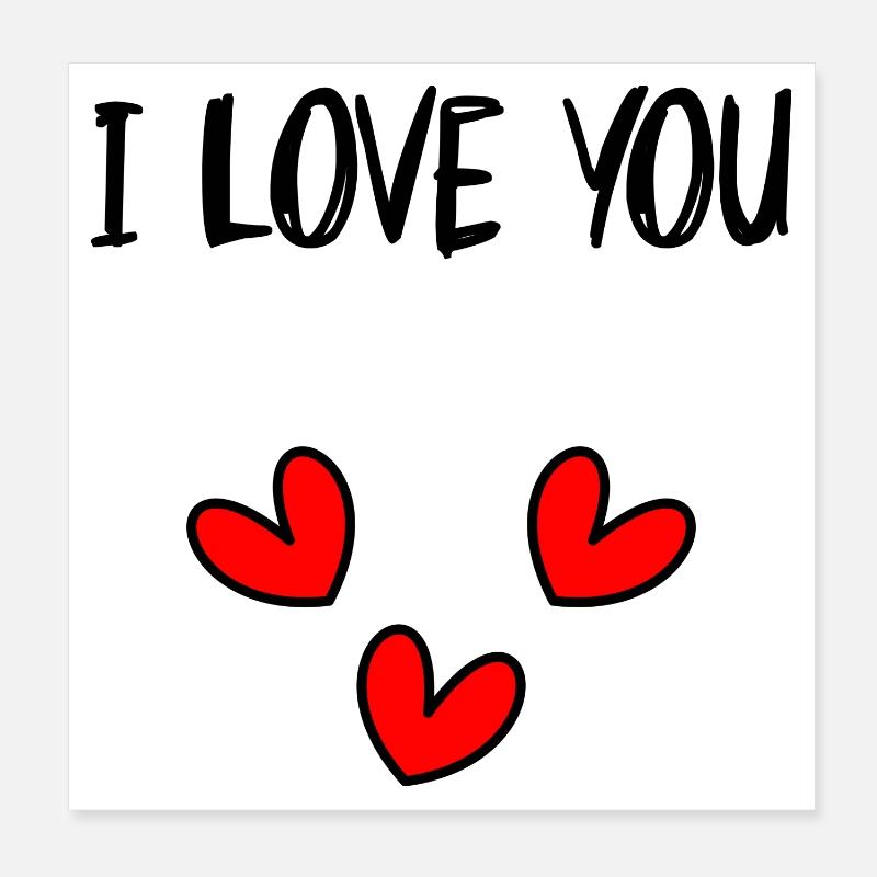 VALENTINSTAG. Junggesellinnenabschied. ICH LIEBE DICH. ICH LIEBE DICH. LIEBE Poster 20x20 cm