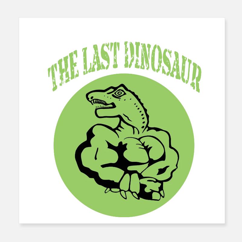 Der letzte Dinosaurier Poster 20x20 cm