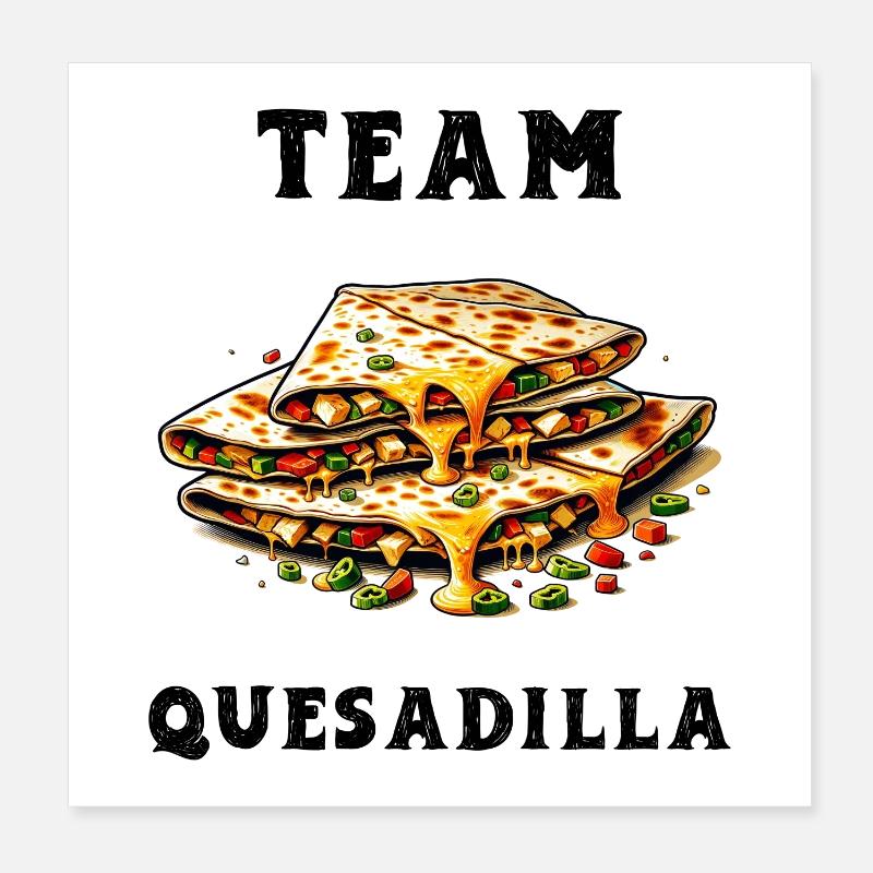 Team Quesadilla Mexiko Poster 20x20 cm