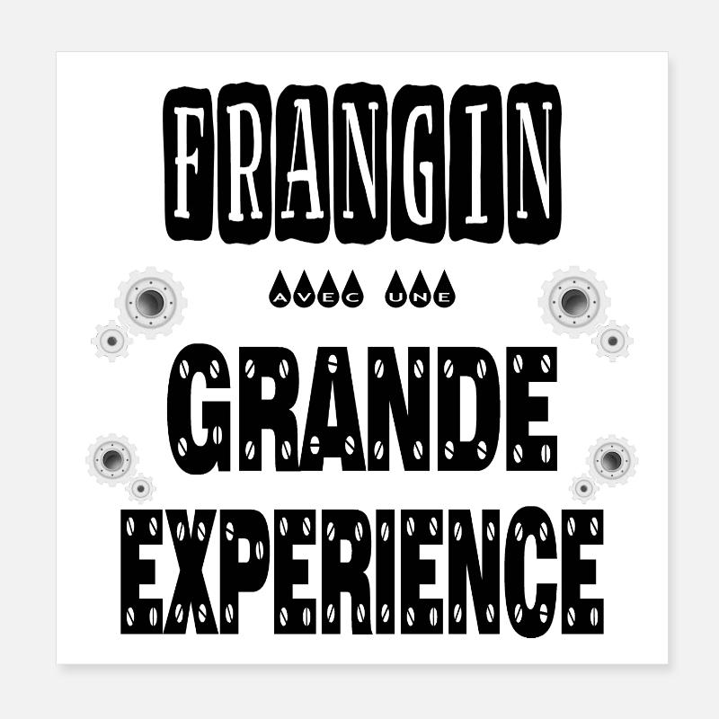 Frangin Avec Une Grande Expérience Frère Poster 20 x 20 cm