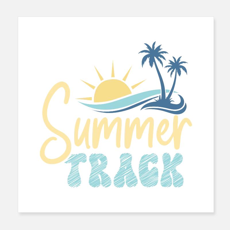 Piste d’été Poster 20 x 20 cm
