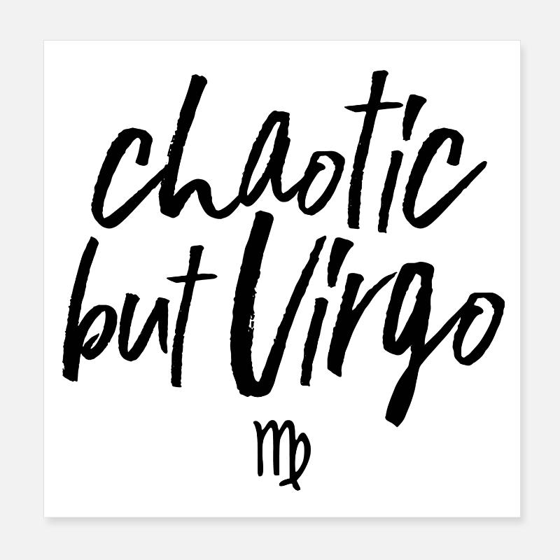 Astro chaotique mais Vierge Poster 20 x 20 cm