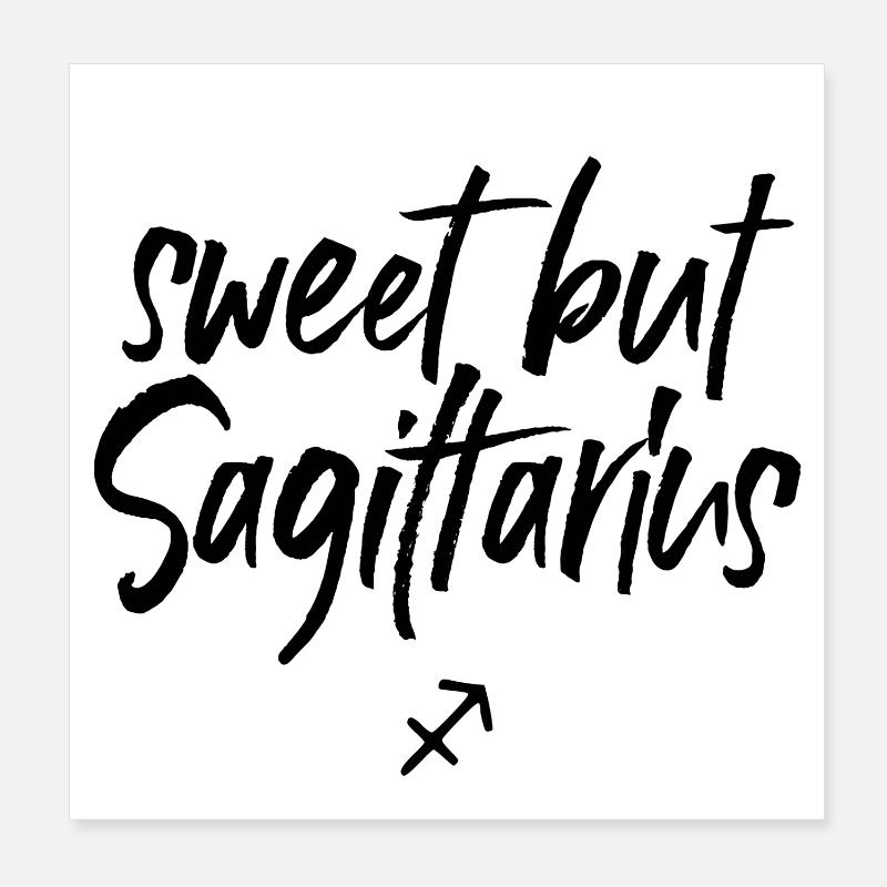 Astro Doux mais Sagittaire Poster 20 x 20 cm