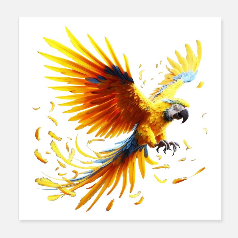 Ara (01) Poster 20 x 20 cm