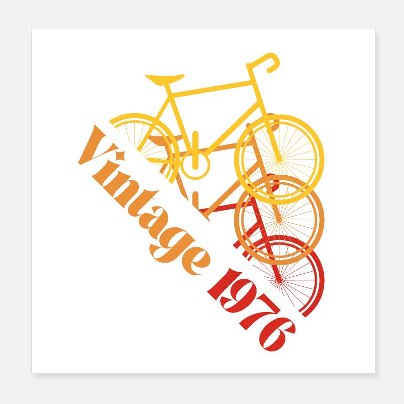 Millésime 1976 Poster 20 x 20 cm