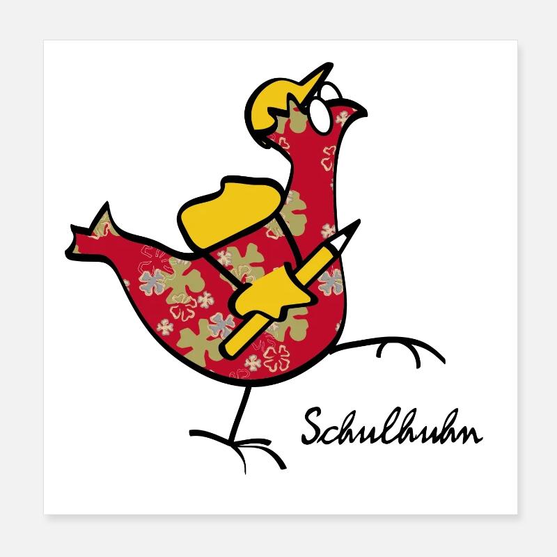 RIKELS Design: Erstklässler Schulstarter 2026 Poster 20x20 cm