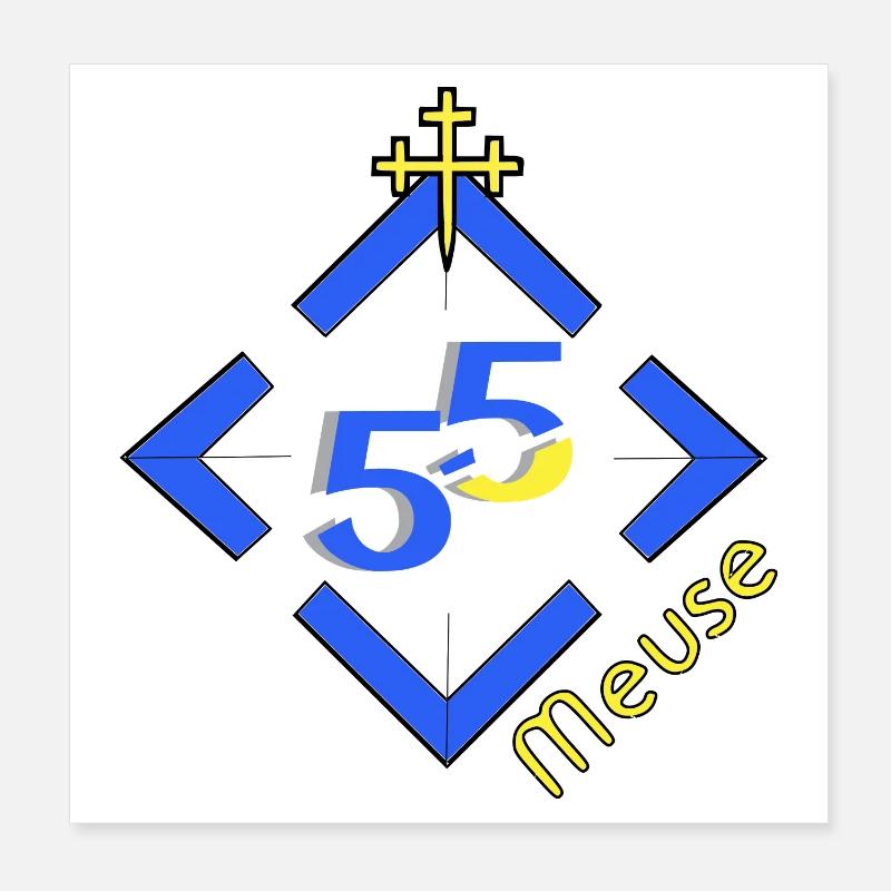 Meuse Poster 20 x 20 cm