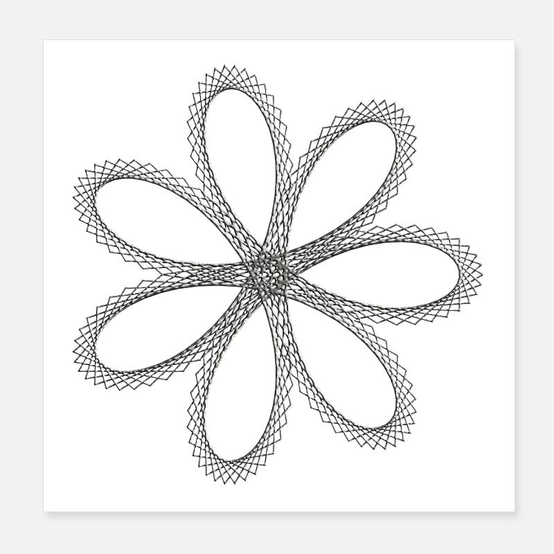 Metallpropeller Poster 20x20 cm