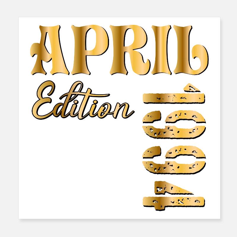 32. Geburtstag April 1994 Poster 20x20 cm