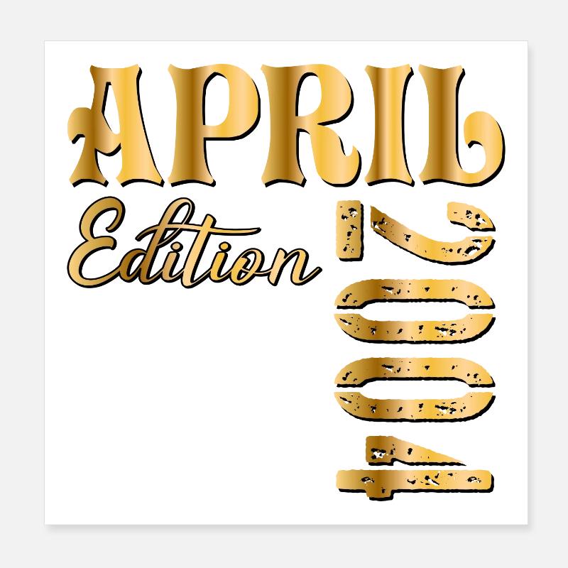 22. Geburtstag April 2004 Poster 20x20 cm