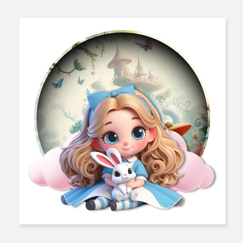 Alices Träume Poster 20x20 cm