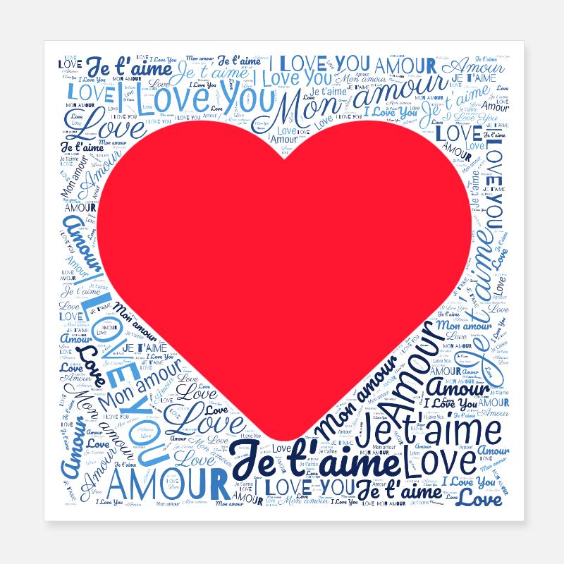 HEART Poster 8" x 8" (20x20 cm)