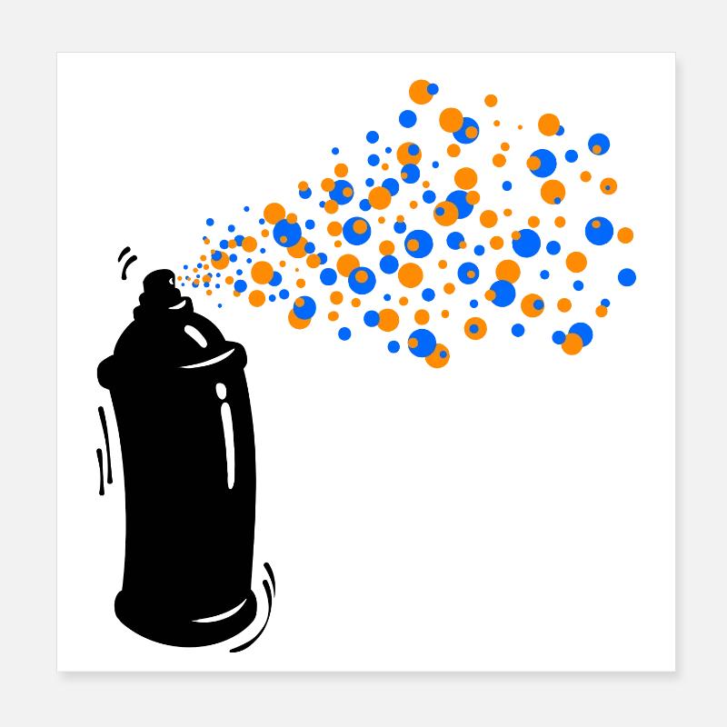 Wildstyle Sprayer Graffti Spraydose Strassenkunst Poster 20x20 cm