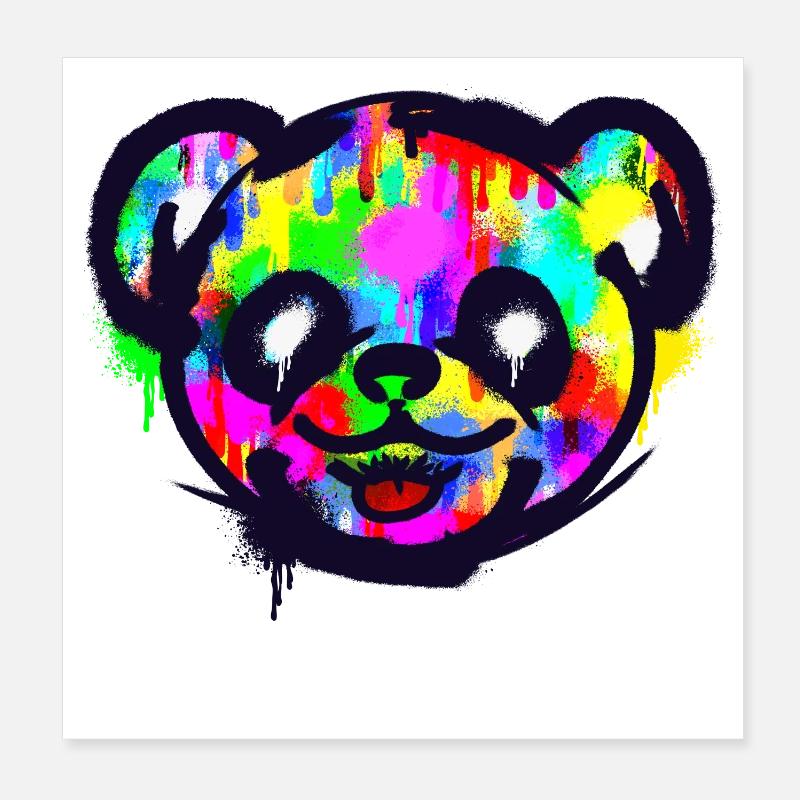 Dessin Illustration Kun’s Graffiti Wildstyle Poster 20 x 20 cm