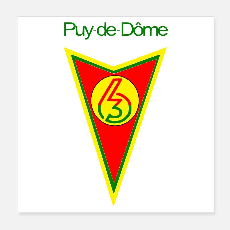 Puy de Dôme Poster 20x20 cm