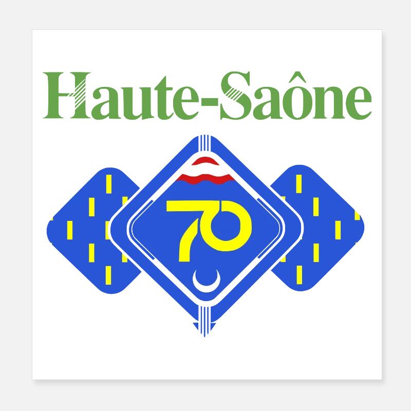 Haute-Saône Poster 20 x 20 cm