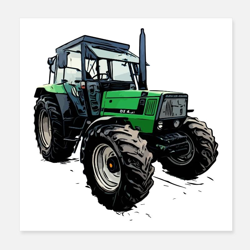 Tracteur DX 4.31 Poster 20 x 20 cm