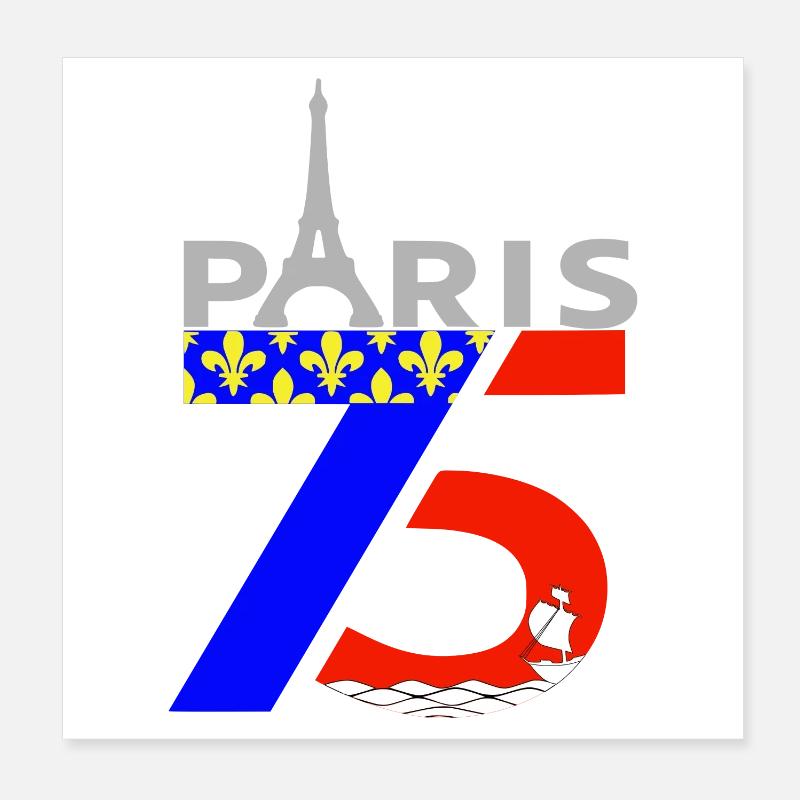 Paris Poster 20x20 cm