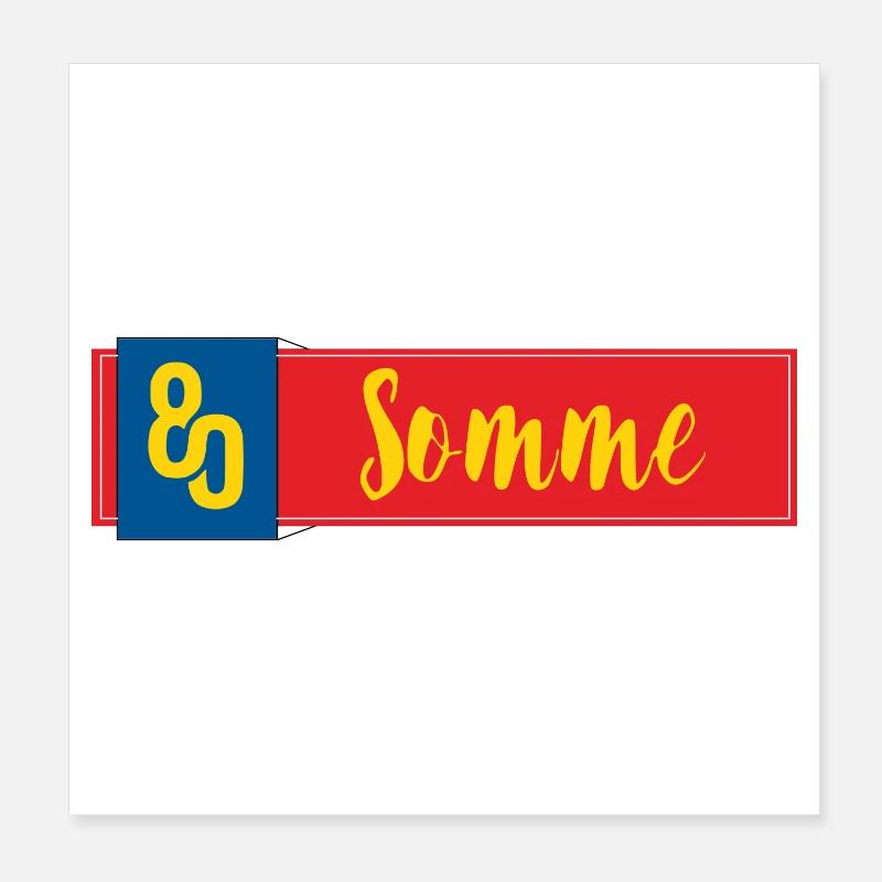 Somme Poster 20 x 20 cm