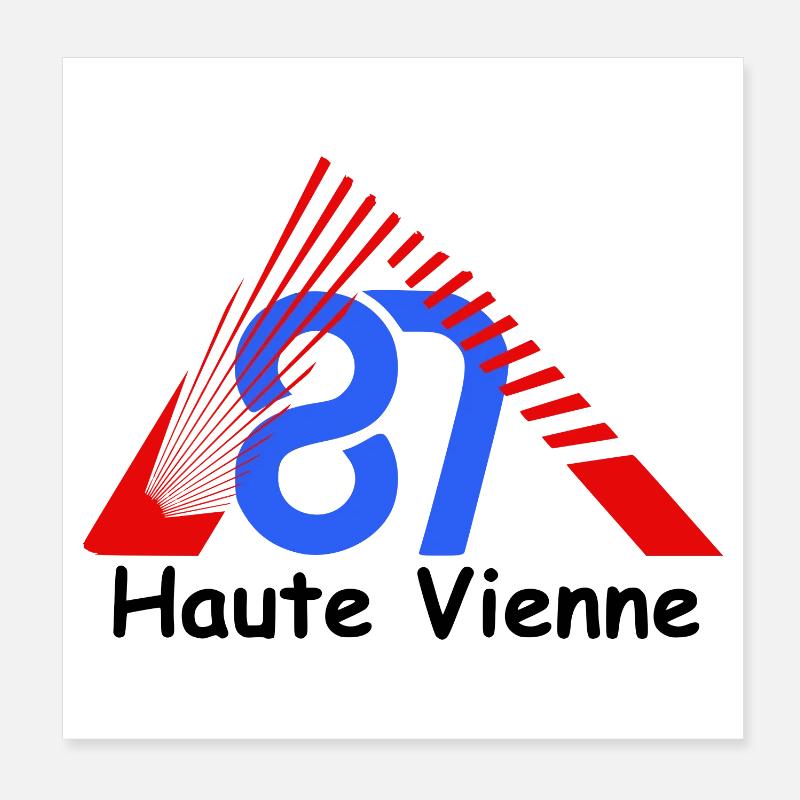 Haute-Vienne Poster 20 x 20 cm